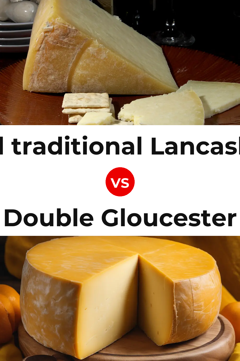 Beacon Fell traditional Lancashire cheese vs Double Gloucester Cheese Pinterest comparison
