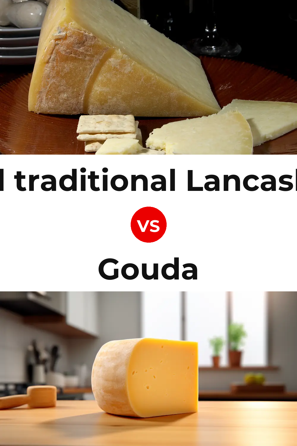 Beacon Fell traditional Lancashire cheese vs Gouda Cheese Pinterest comparison