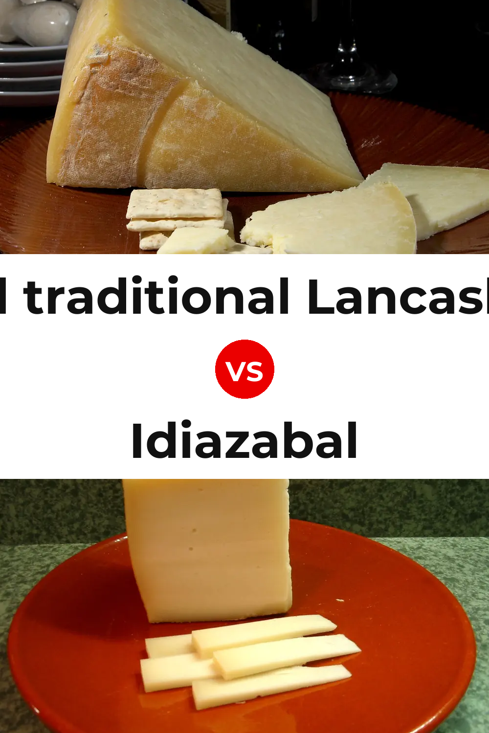 Beacon Fell traditional Lancashire cheese vs Idiazabal Cheese Pinterest comparison