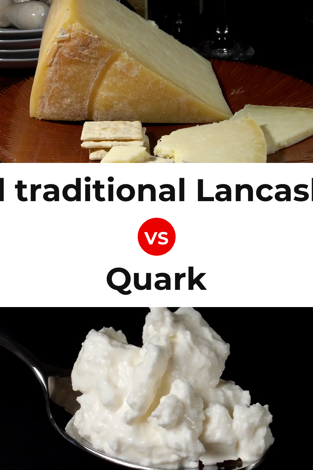 Beacon Fell traditional Lancashire cheese vs Quark Cheese Pinterest comparison