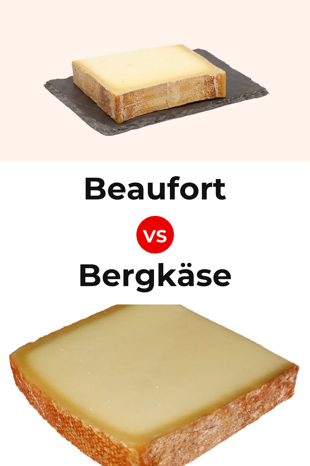 Beaufort Cheese vs Bergkäse Cheese Pinterest comparison