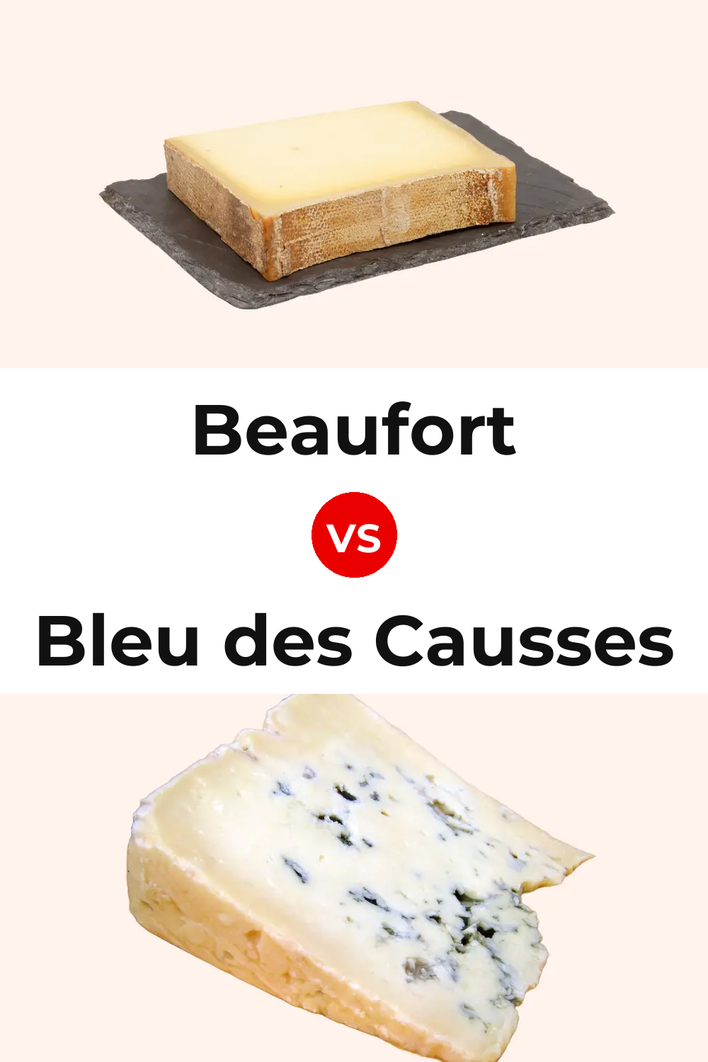 Beaufort Cheese vs Bleu des Causses Cheese Pinterest comparison