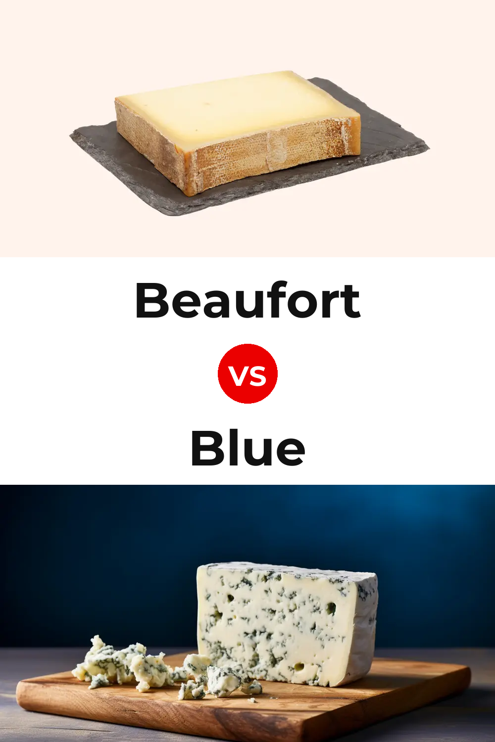 Beaufort Cheese vs Blue Cheese Pinterest comparison