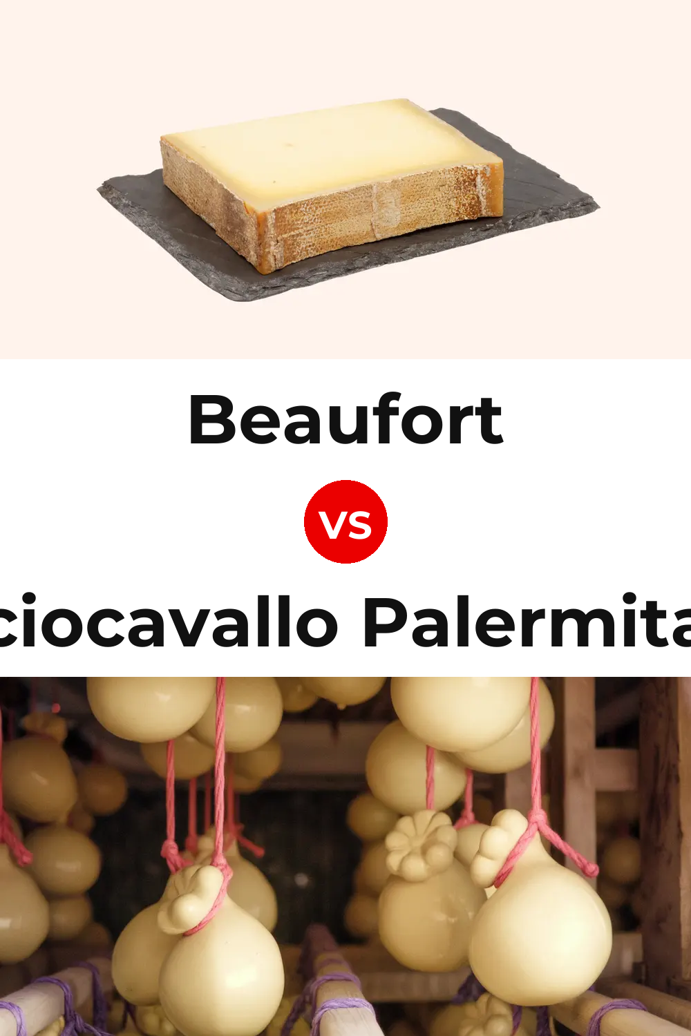 Beaufort Cheese vs Caciocavallo Palermitano Cheese Pinterest comparison
