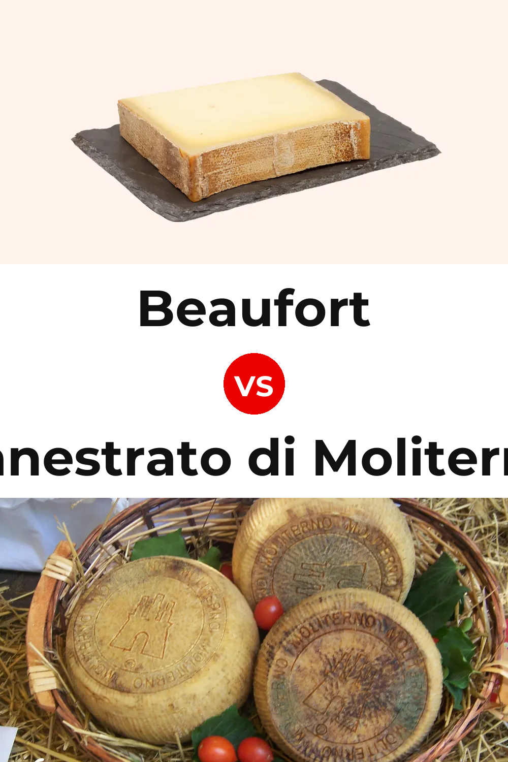 Beaufort Cheese vs Canestrato di Moliterno Cheese Pinterest comparison