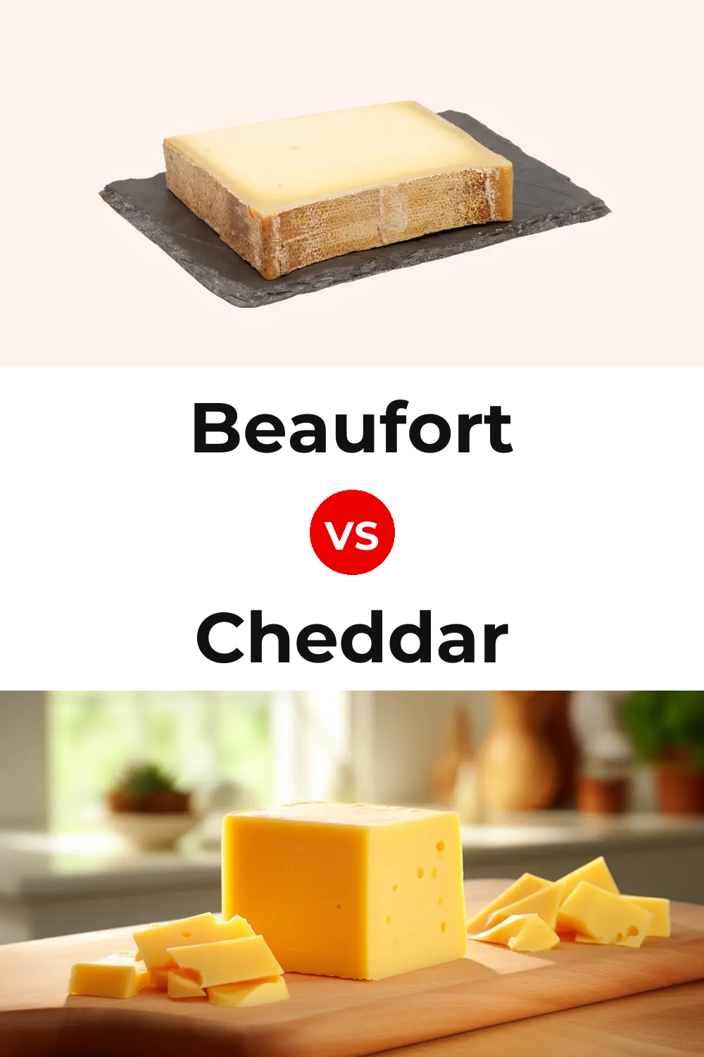 Beaufort Cheese vs Cheddar Cheese Pinterest comparison
