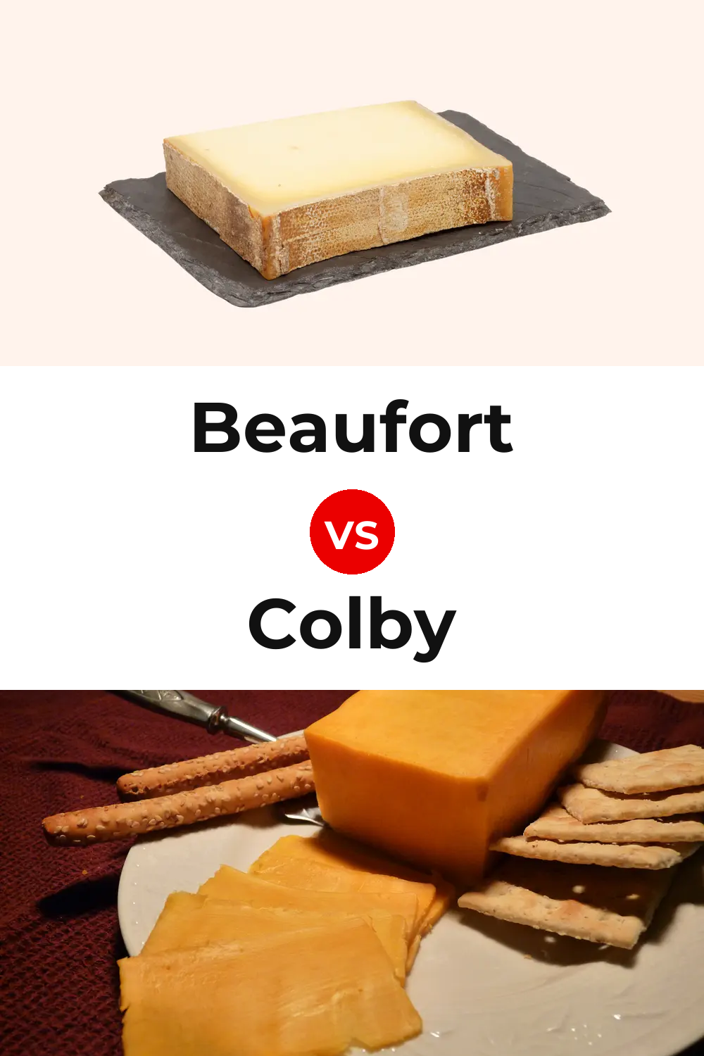 Beaufort Cheese vs Colby Cheese Pinterest comparison