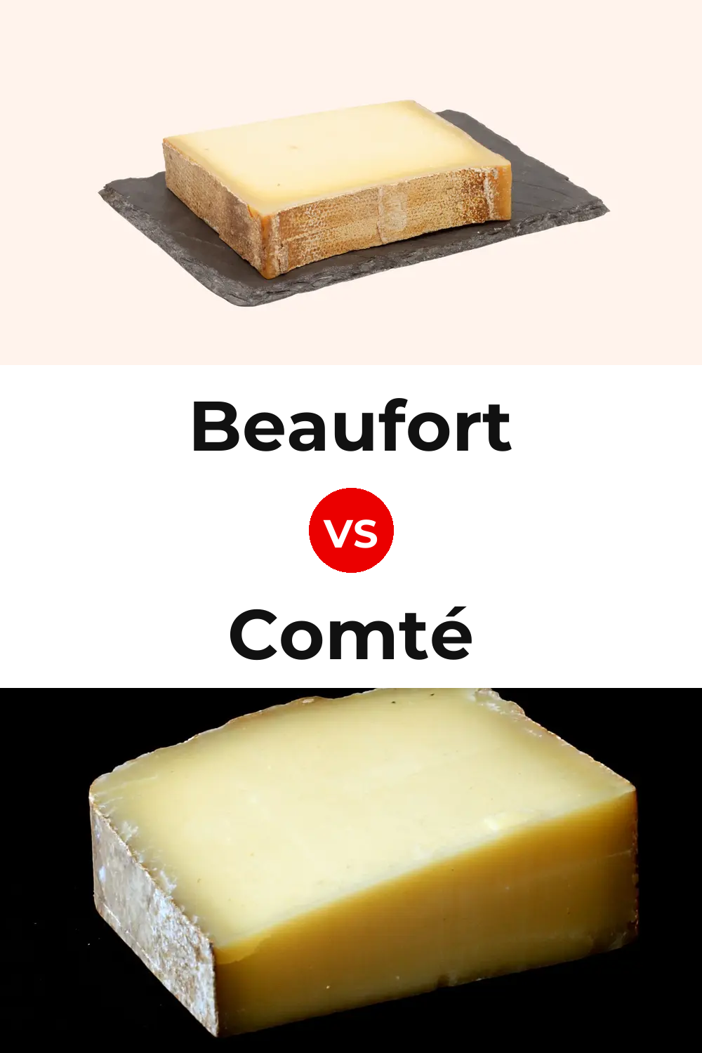 Beaufort Cheese vs Comté Cheese Pinterest comparison