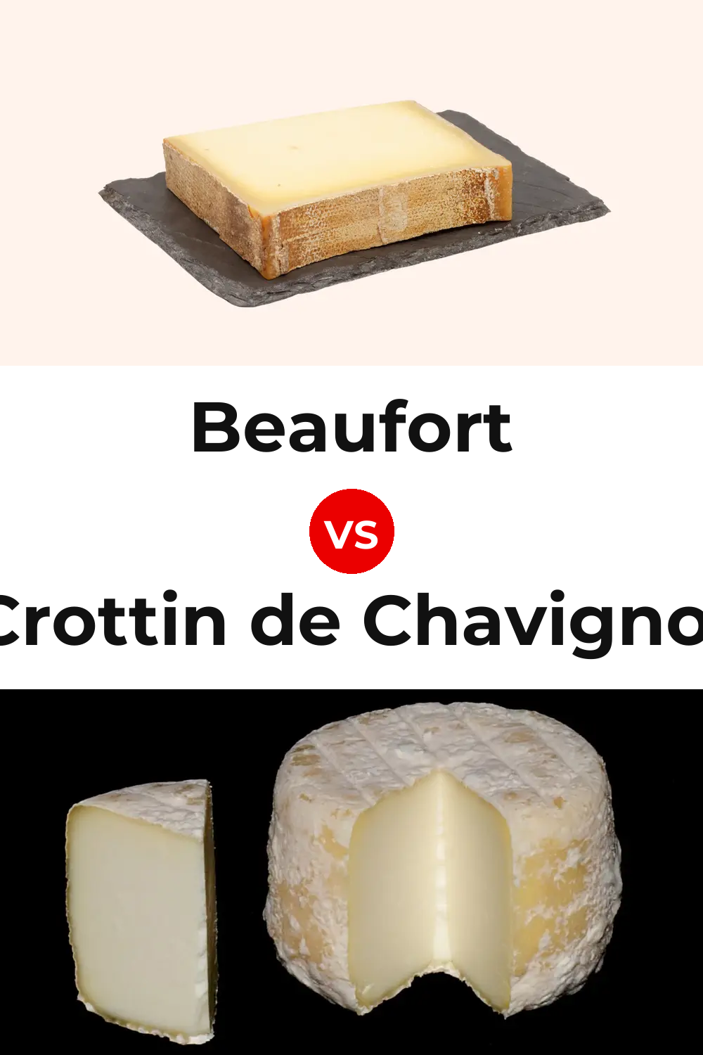 Beaufort Cheese vs Crottin de Chavignol Cheese Pinterest comparison
