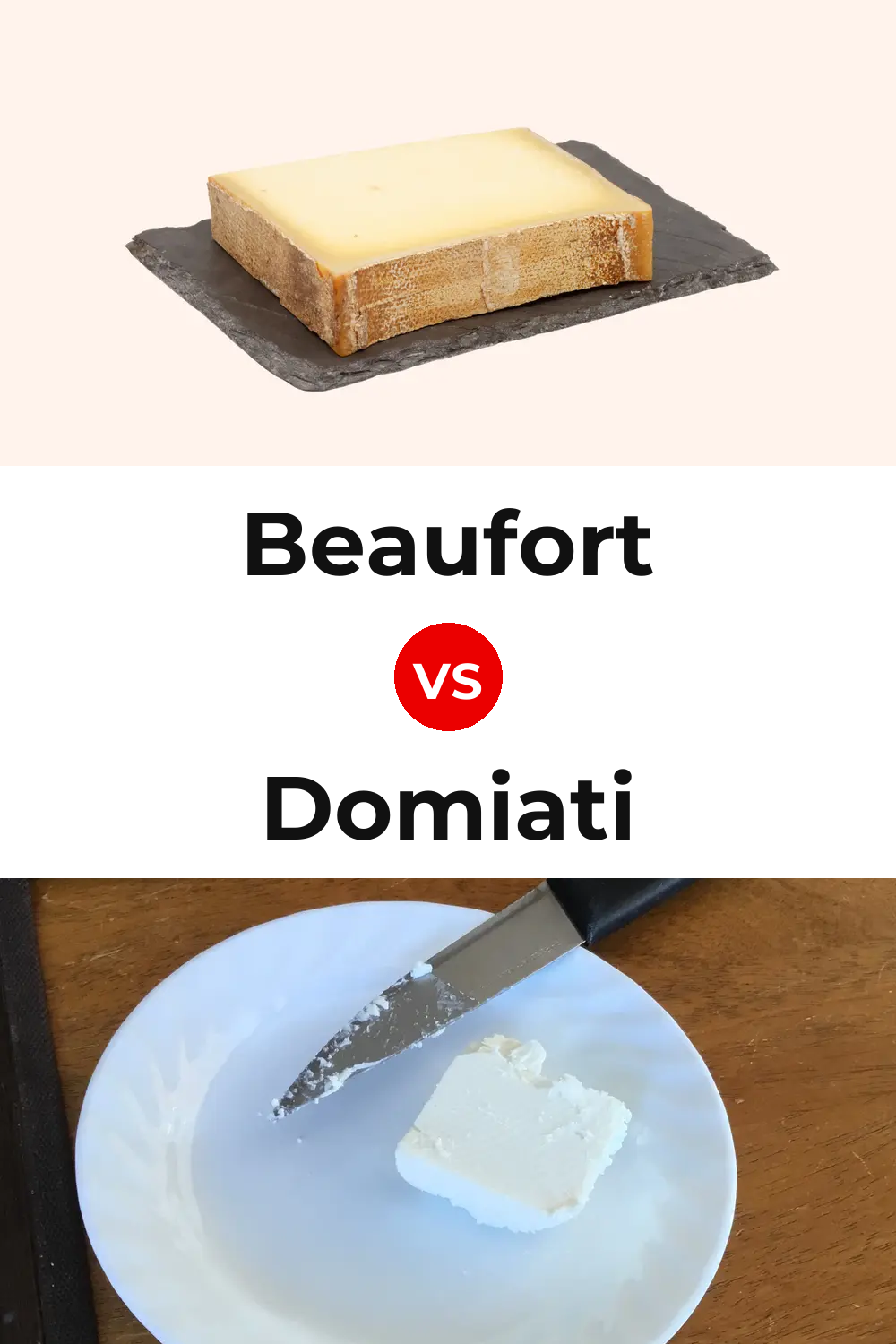 Beaufort Cheese vs Domiati Cheese Pinterest comparison