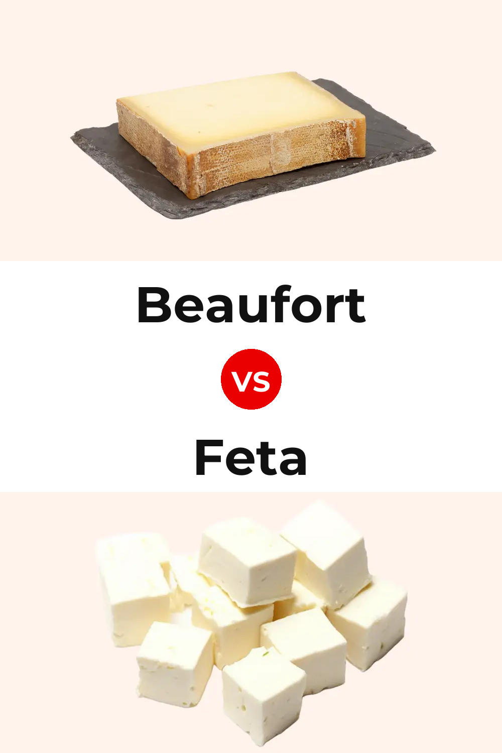 Beaufort Cheese vs Feta Cheese Pinterest comparison