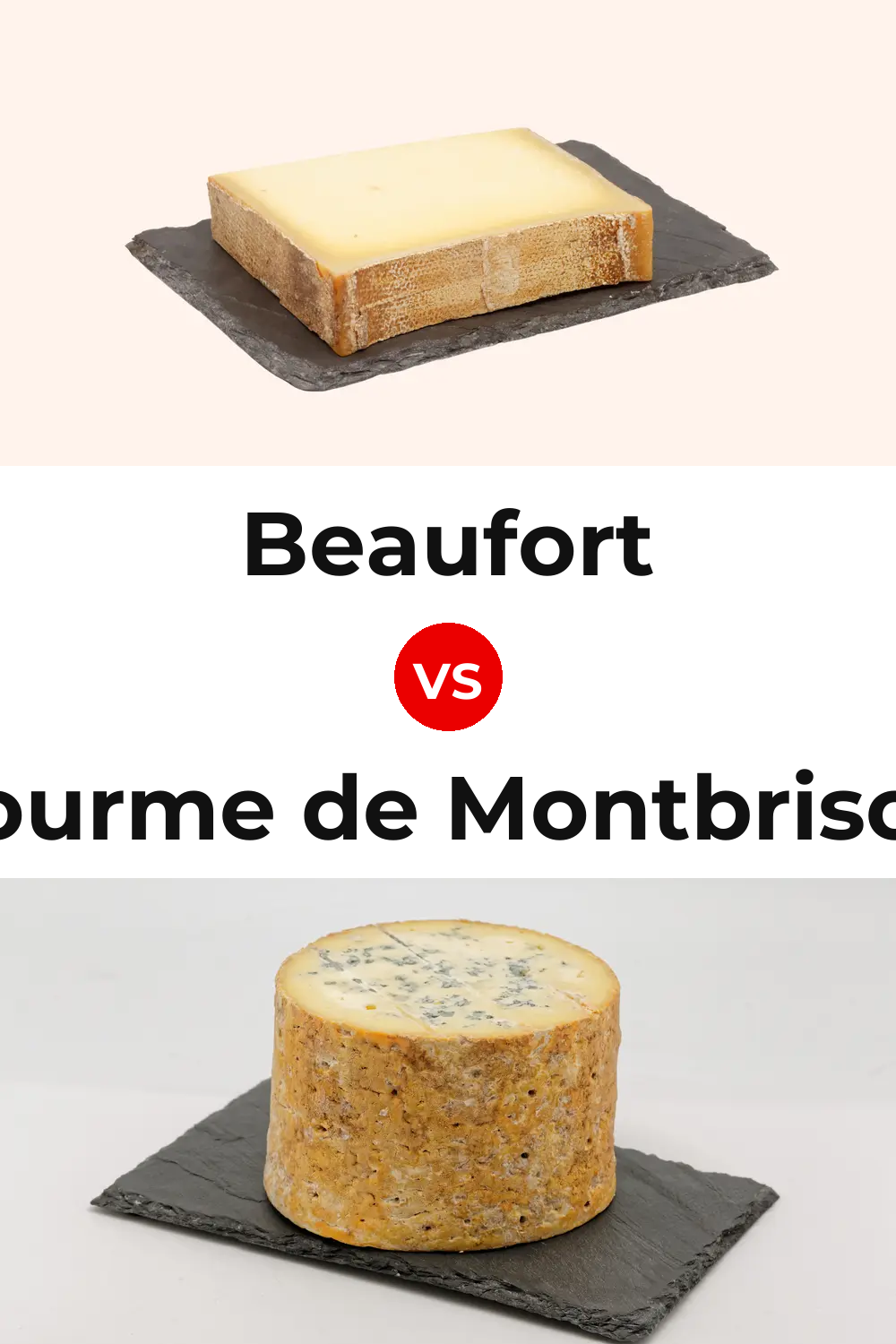 Beaufort Cheese vs Fourme de Montbrison Cheese Pinterest comparison