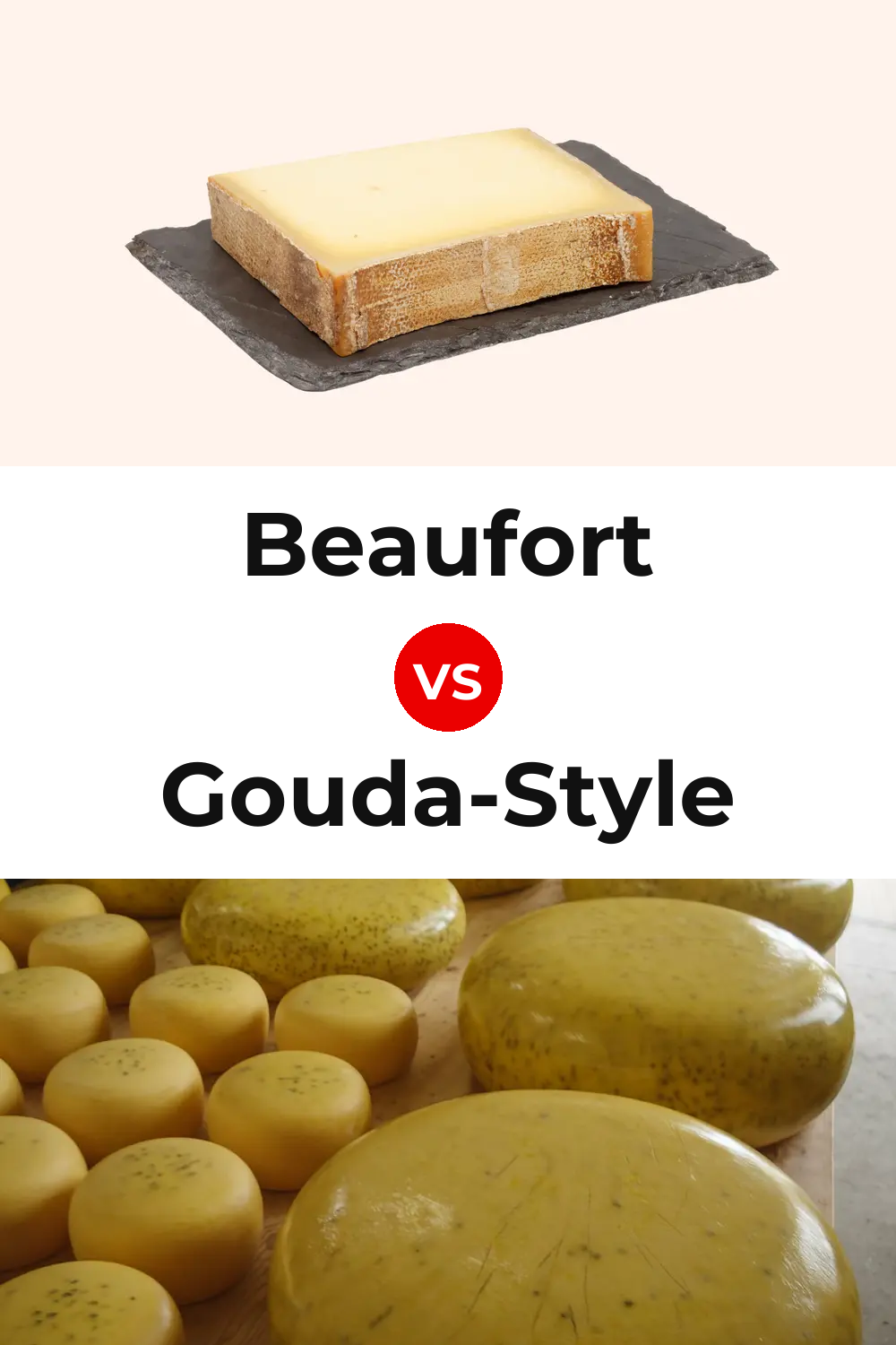 Beaufort Cheese vs Gouda-Style Cheese Pinterest comparison