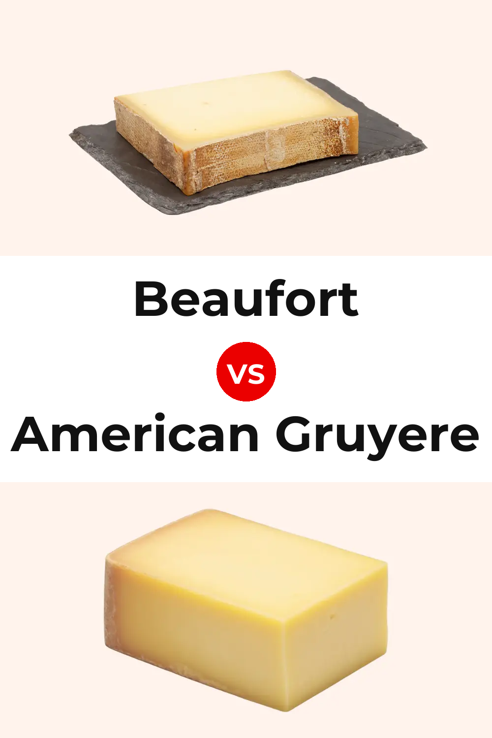 Beaufort Cheese vs American Gruyere Cheese Pinterest comparison