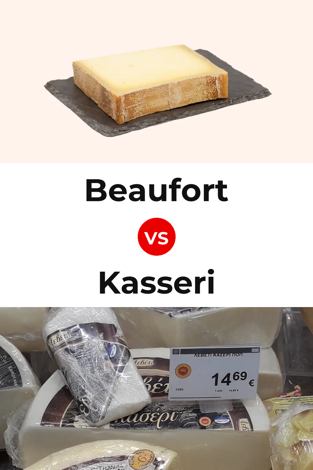 Beaufort Cheese vs Kasseri Cheese Pinterest comparison