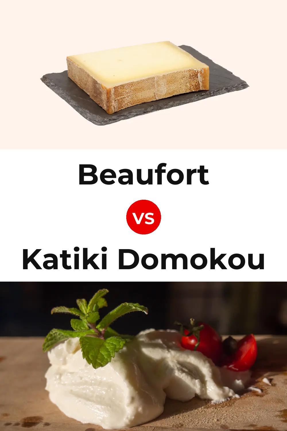 Beaufort Cheese vs Katiki Domokou Cheese Pinterest comparison