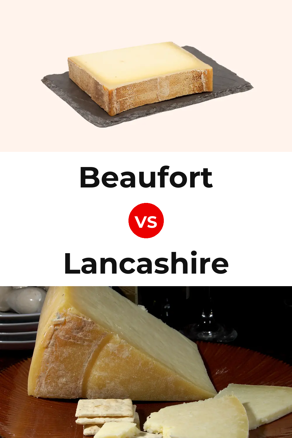Beaufort Cheese vs Lancashire Cheese Pinterest comparison