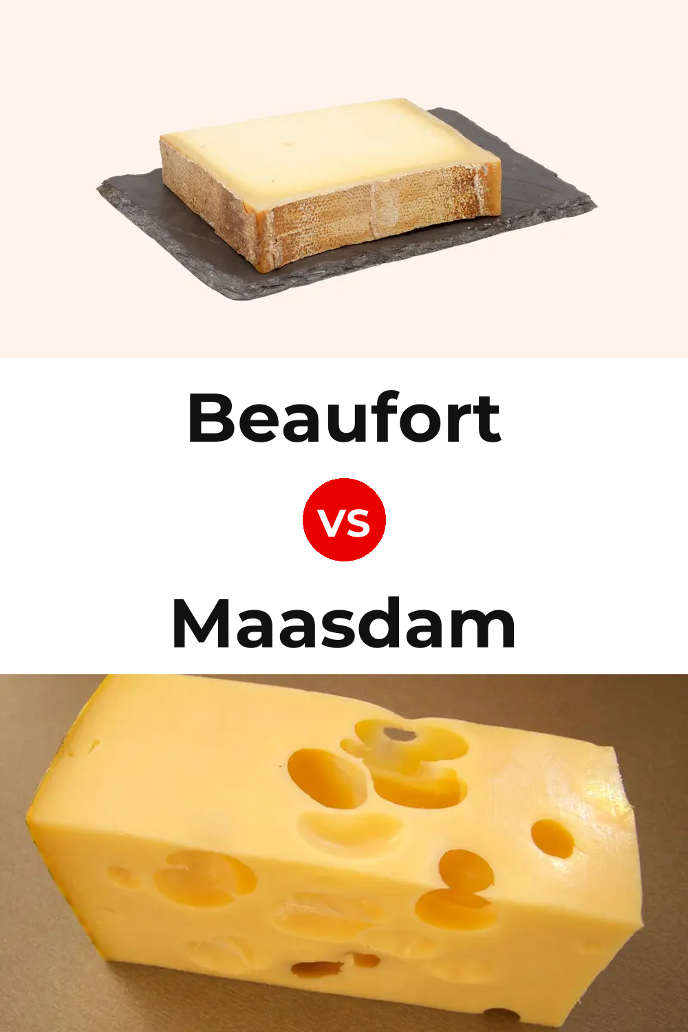 Beaufort Cheese vs Maasdam Cheese Pinterest comparison