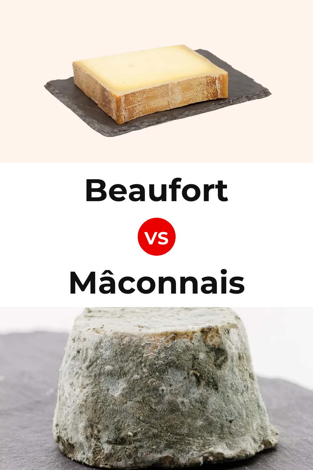 Beaufort Cheese vs Mâconnais Cheese Pinterest comparison