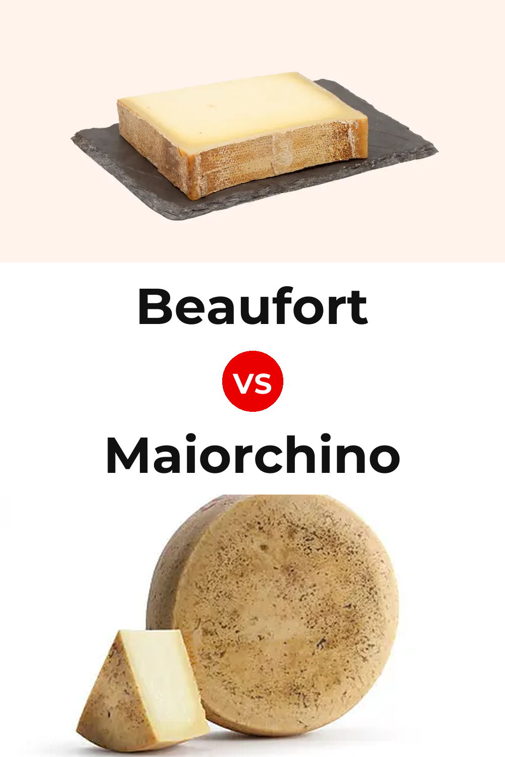 Beaufort Cheese vs Maiorchino Cheese Pinterest comparison