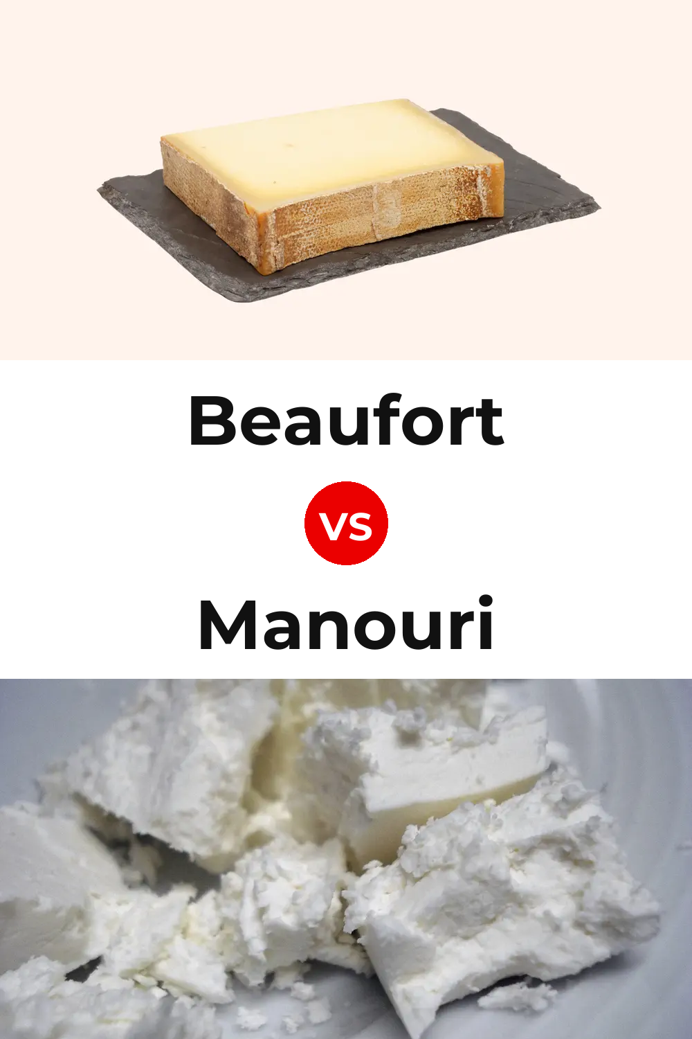 Beaufort Cheese vs Manouri Cheese Pinterest comparison