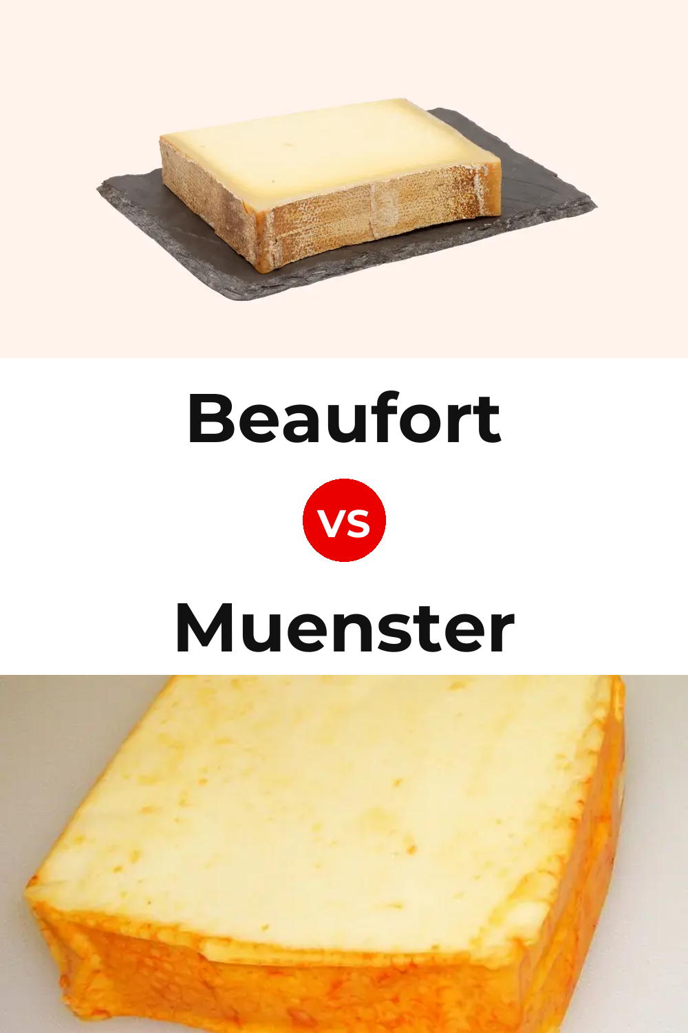 Beaufort Cheese vs Muenster Cheese Pinterest comparison