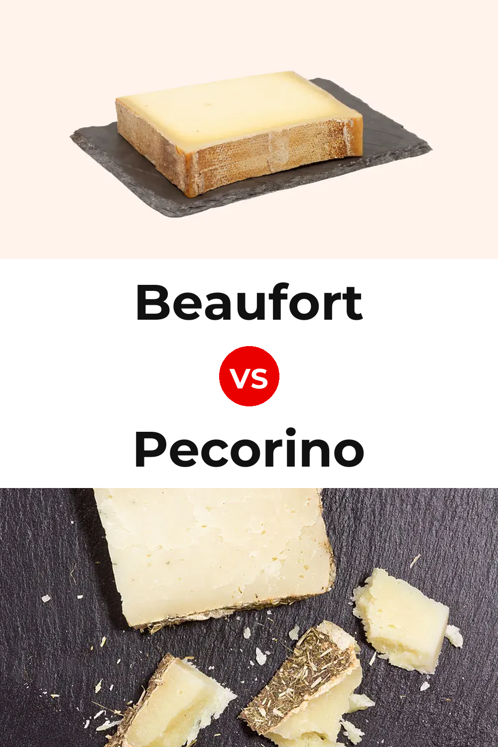Beaufort Cheese vs Pecorino Cheese Pinterest comparison