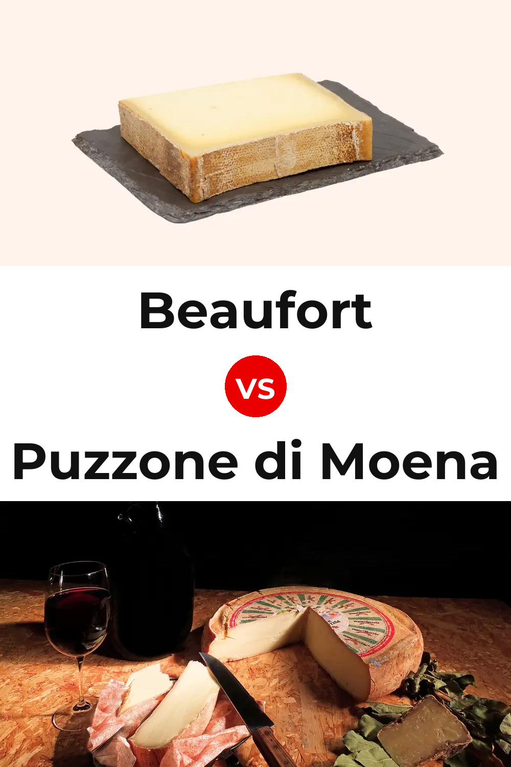 Beaufort Cheese vs Puzzone di Moena Cheese Pinterest comparison