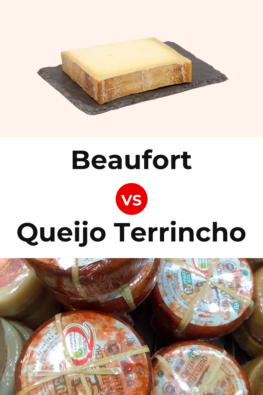 Beaufort Cheese vs Queijo Terrincho Pinterest comparison