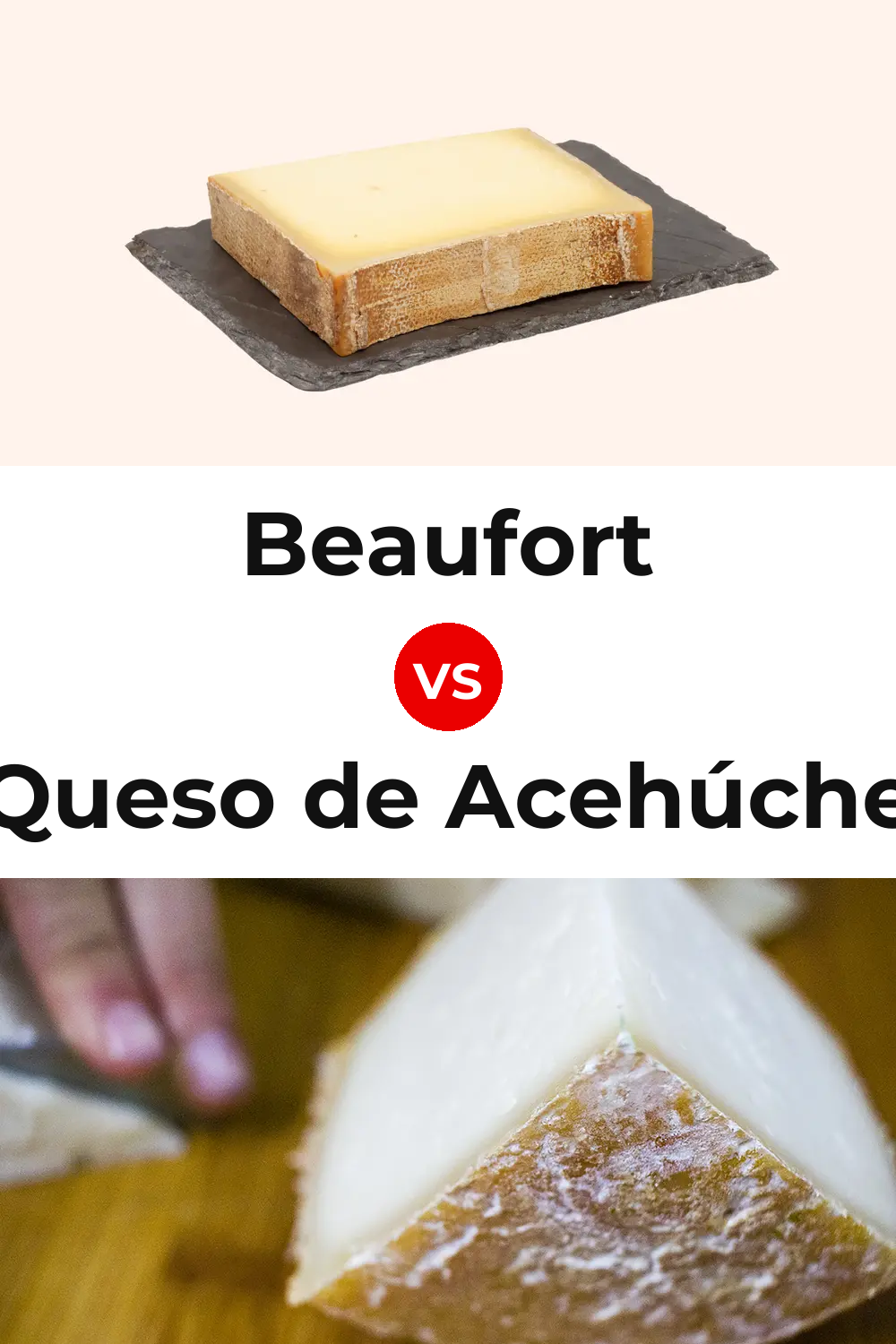 Beaufort Cheese vs Queso de Acehúche Pinterest comparison