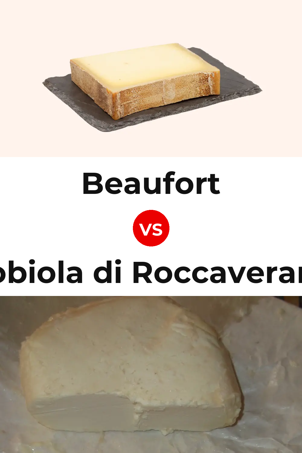 Beaufort Cheese vs Robiola di Roccaverano Cheese Pinterest comparison