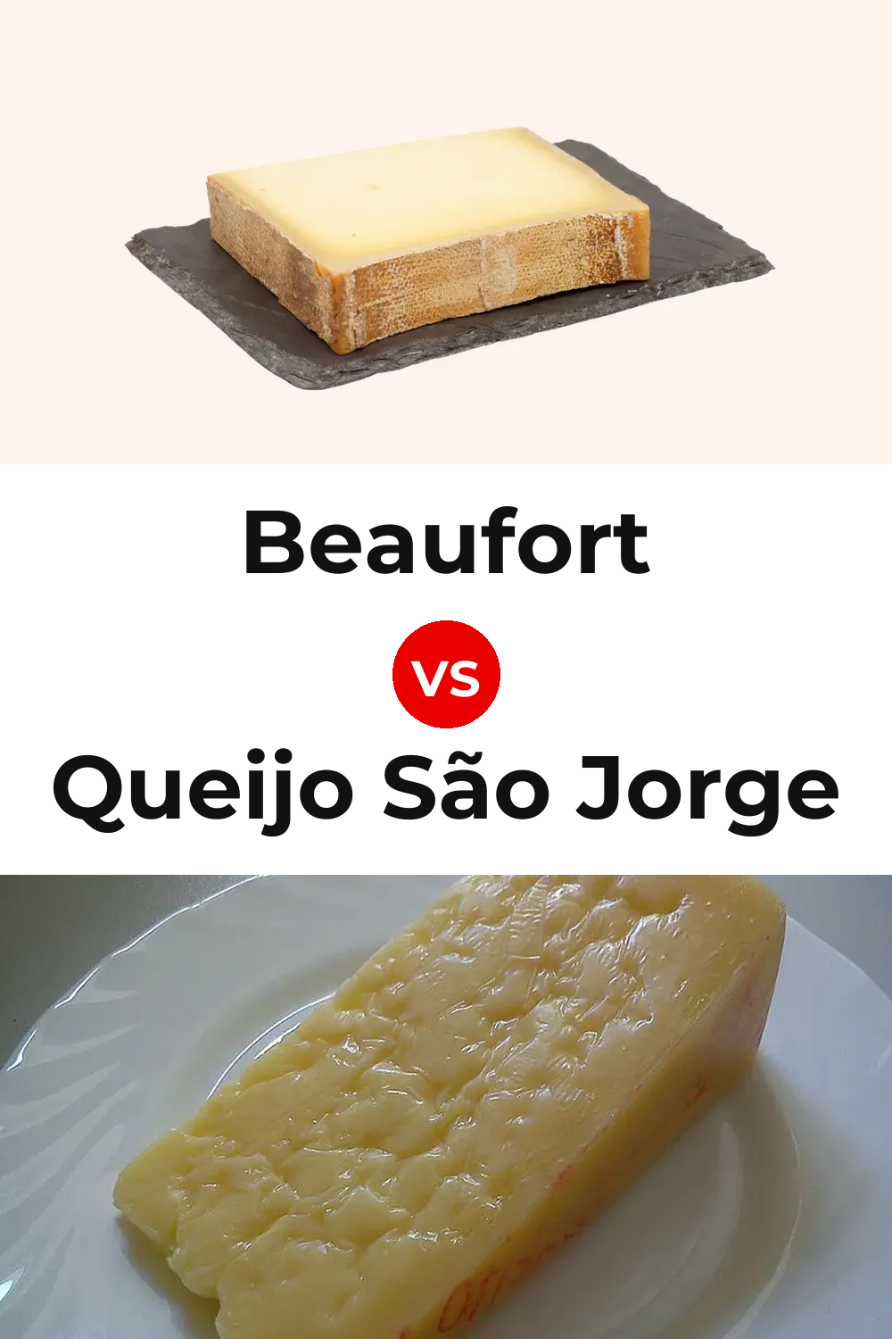 Beaufort Cheese vs Queijo São Jorge Pinterest comparison