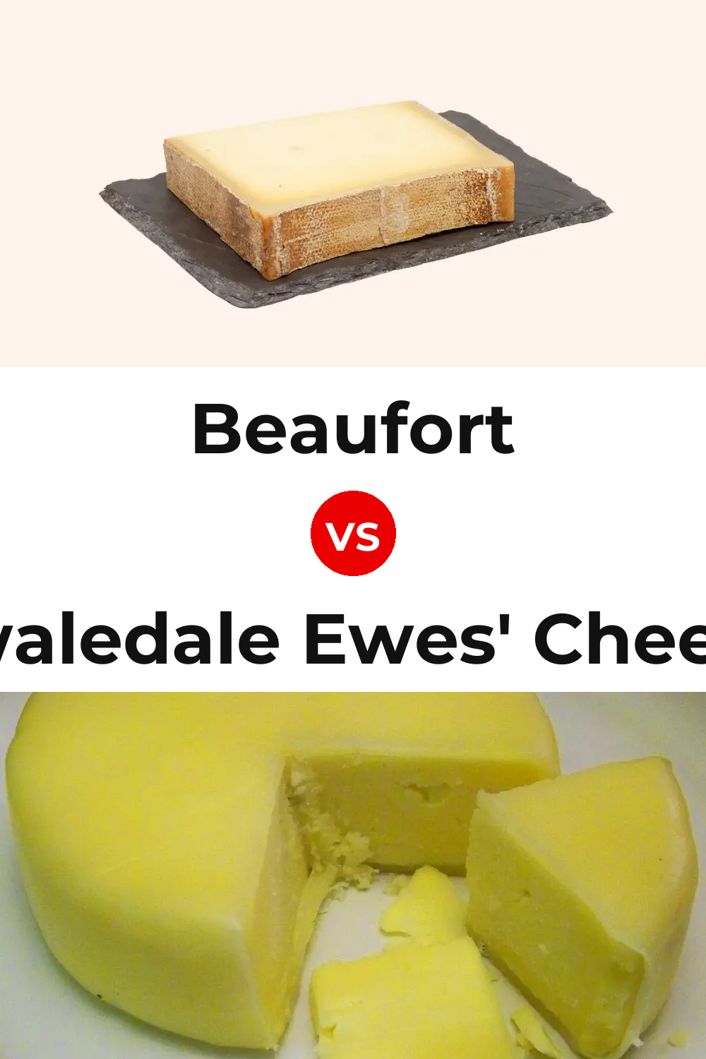 Beaufort Cheese vs Swaledale Ewes' Cheese Pinterest comparison