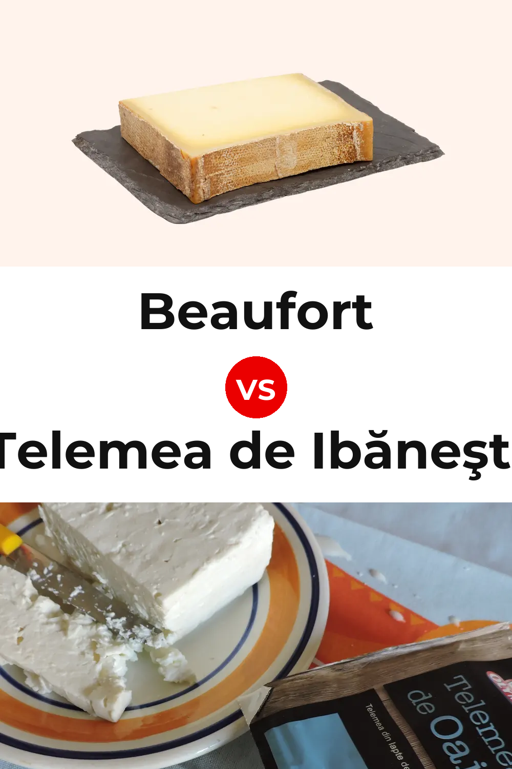 Beaufort Cheese vs Telemea de Ibăneşti Cheese Pinterest comparison