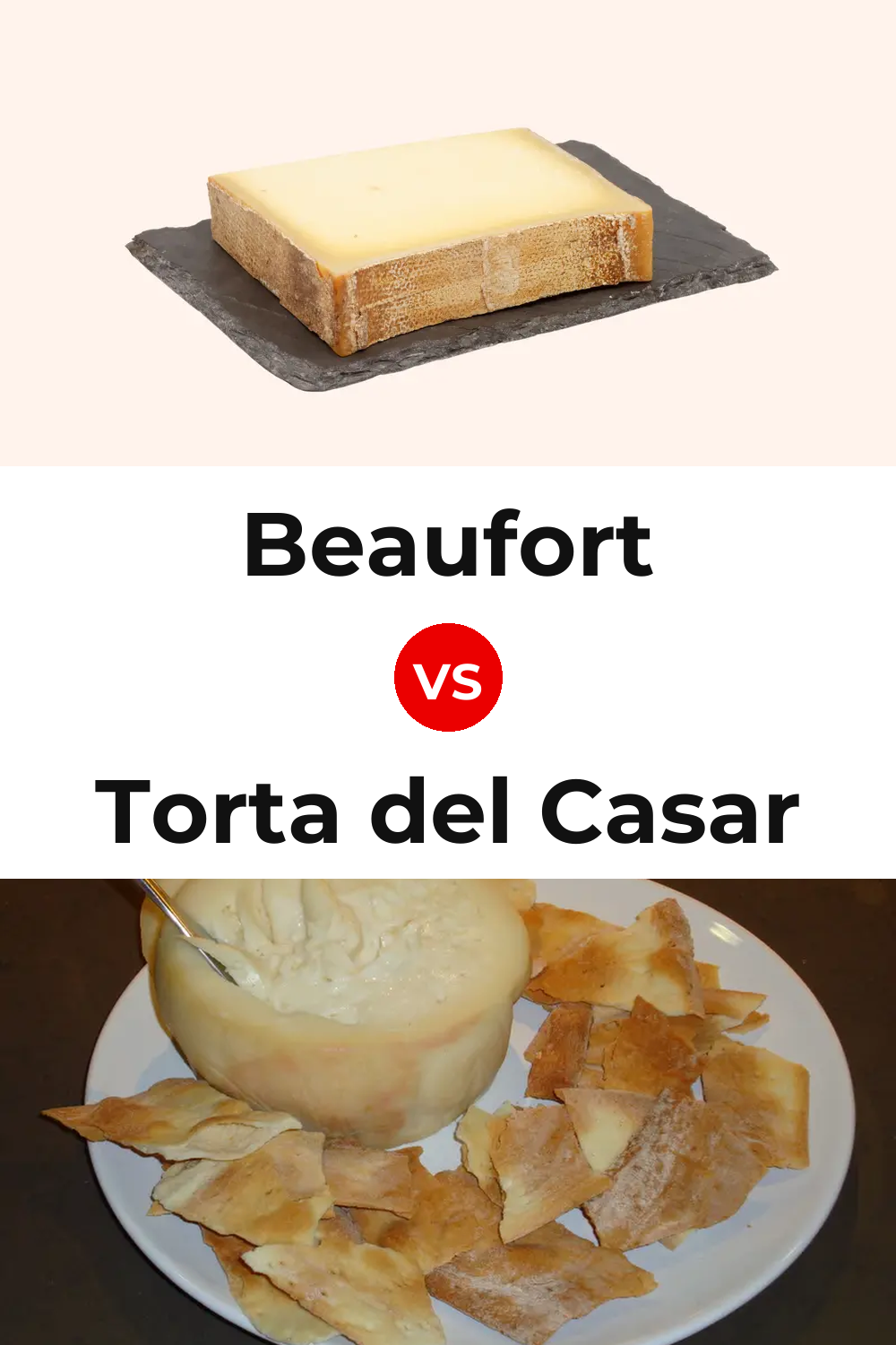 Beaufort Cheese vs Torta del Casar Cheese Pinterest comparison