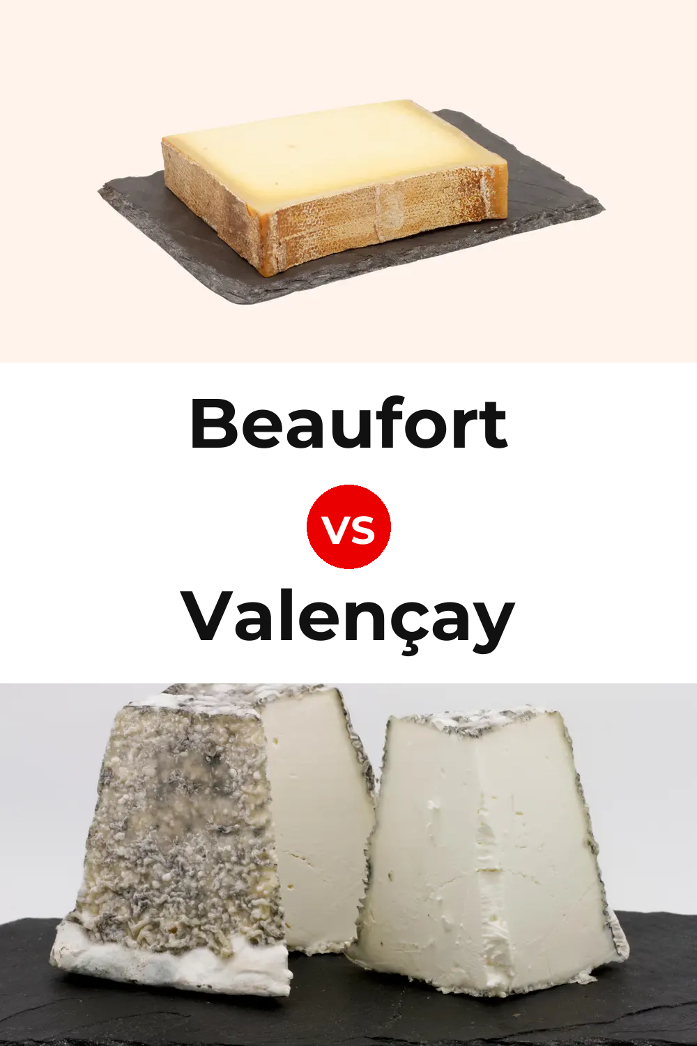 Beaufort Cheese vs Valençay Cheese Pinterest comparison