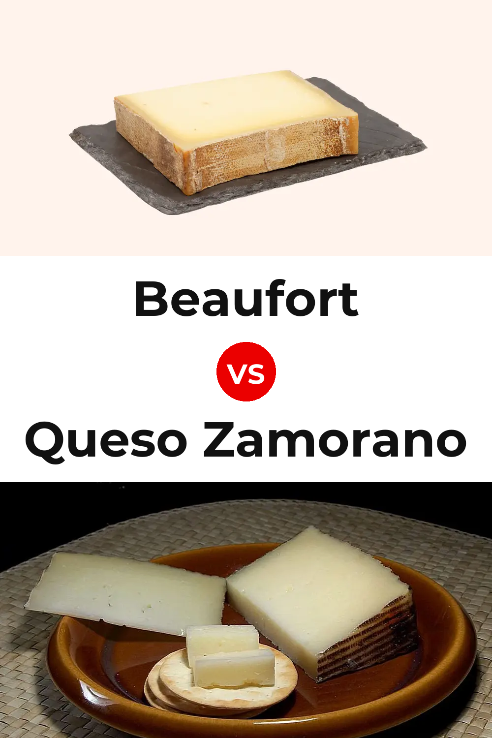 Beaufort Cheese vs Queso Zamorano Pinterest comparison