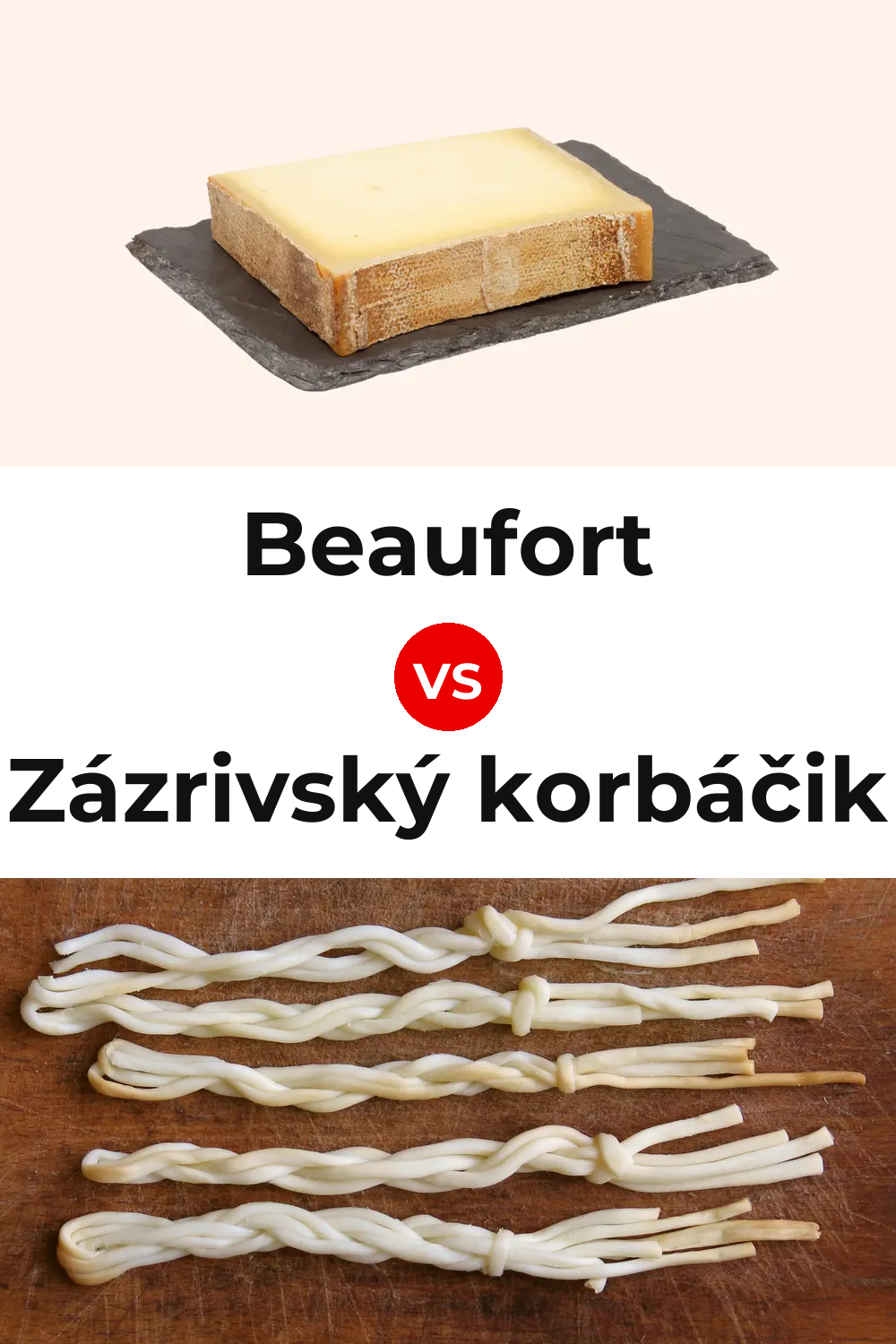 Beaufort Cheese vs Zázrivský korbáčik Cheese Pinterest comparison