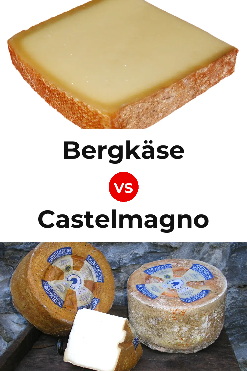 Bergkäse Cheese vs Castelmagno Cheese Pinterest comparison