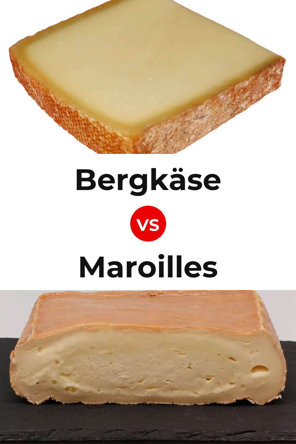 Bergkäse Cheese vs Maroilles Cheese Pinterest comparison