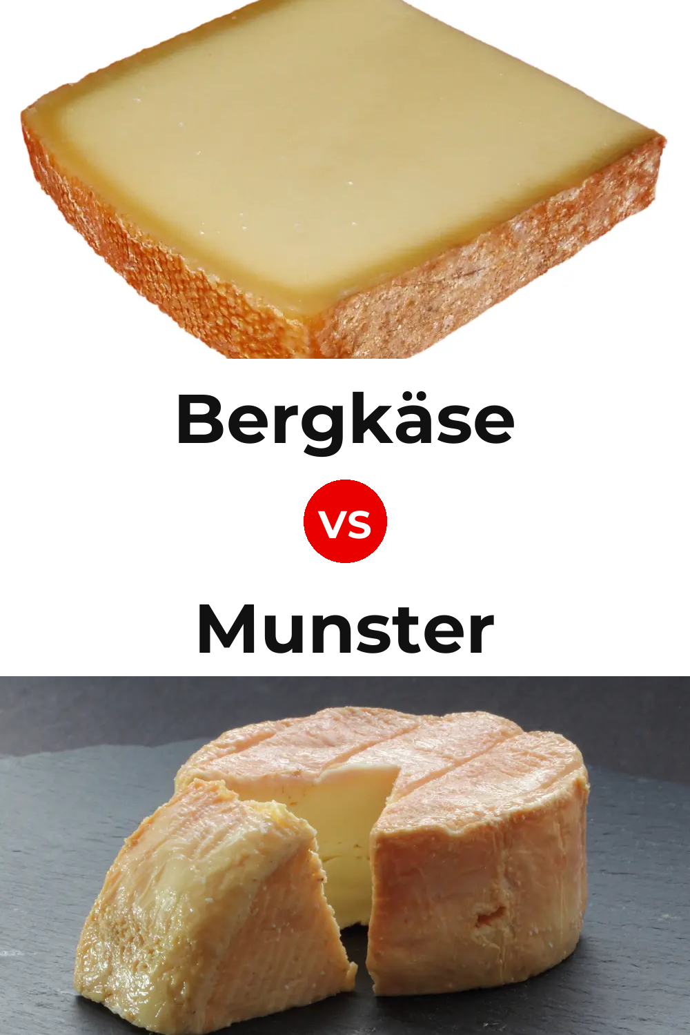 Bergkäse Cheese vs Munster Cheese Pinterest comparison