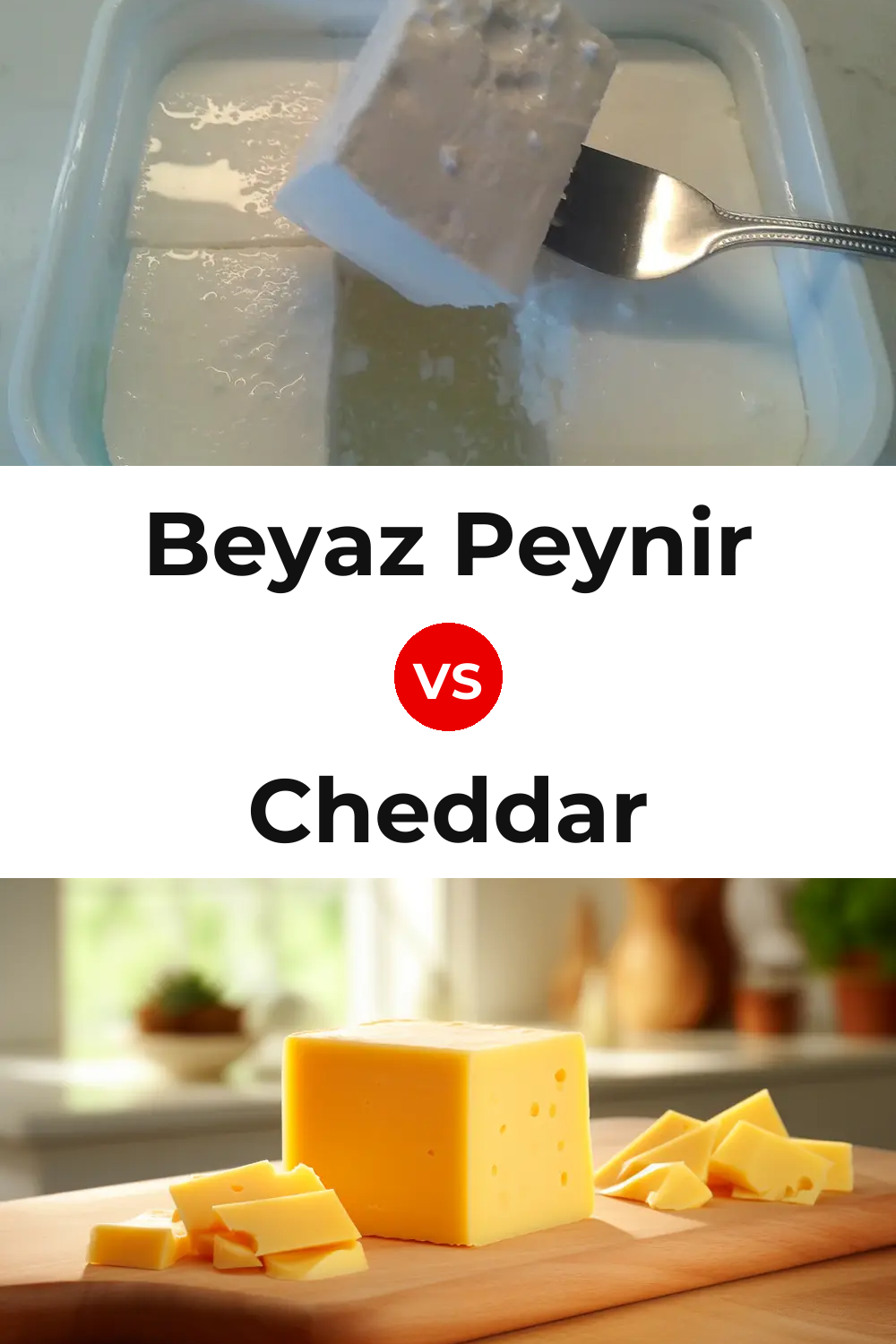 Beyaz Peynir Cheese vs Cheddar Cheese Pinterest comparison