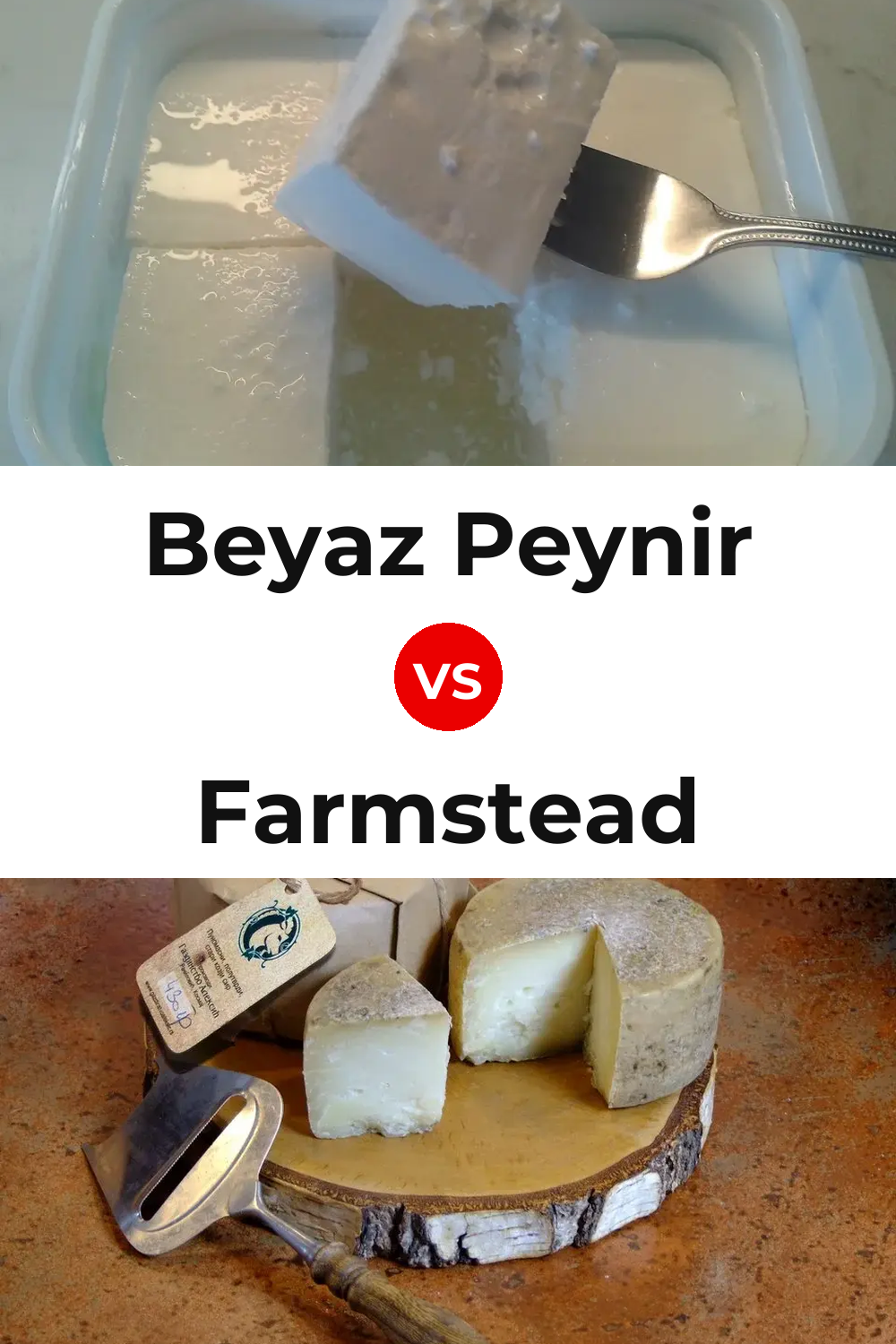 Beyaz Peynir Cheese vs Farmstead Cheese Pinterest comparison