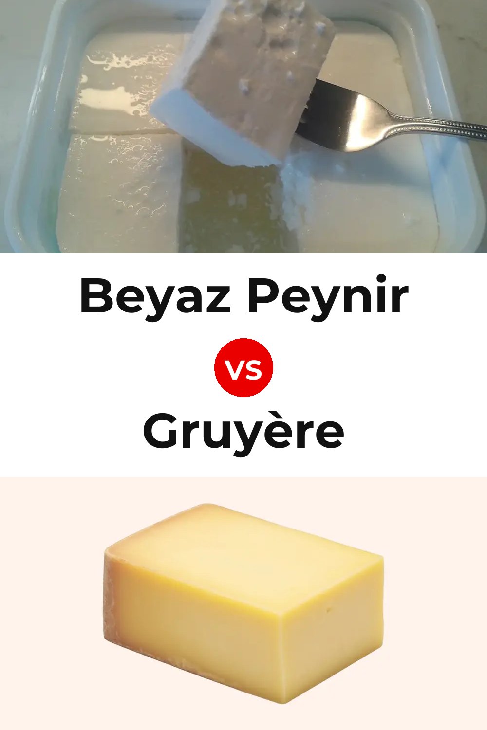 Beyaz Peynir Cheese vs Gruyère Cheese Pinterest comparison