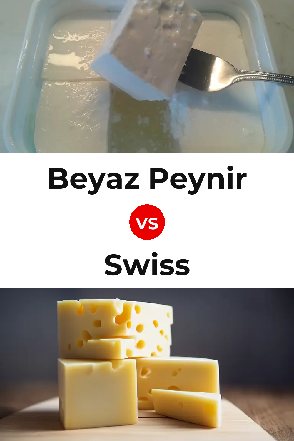 Beyaz Peynir Cheese vs Swiss Cheese Pinterest comparison