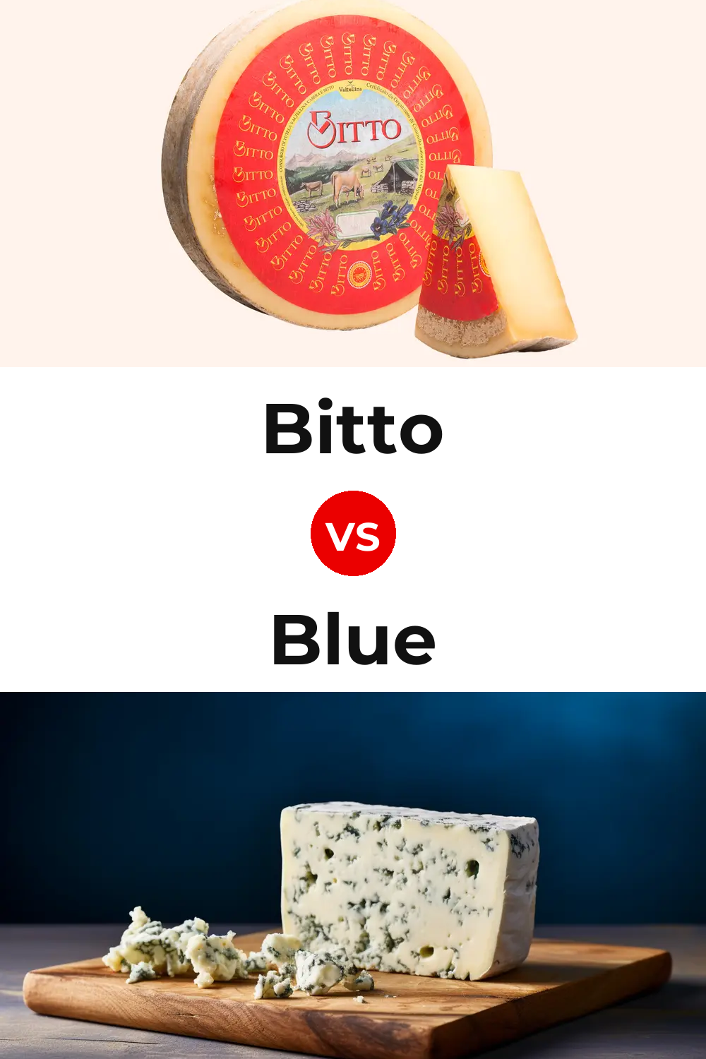 Bitto Cheese vs Blue Cheese Pinterest comparison