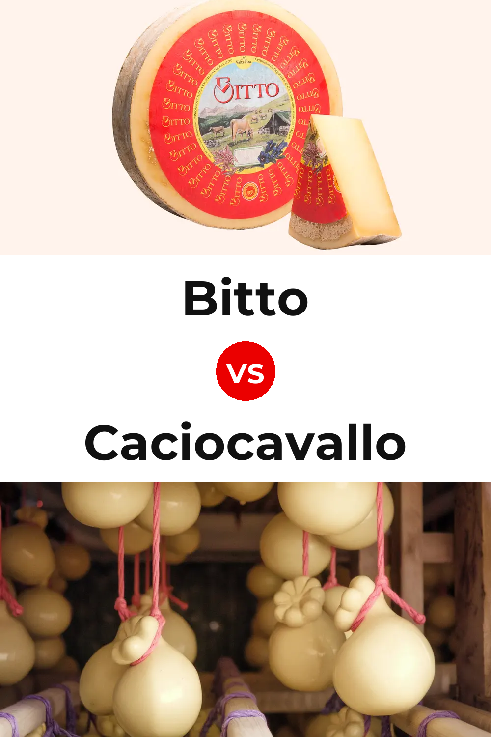 Bitto Cheese vs Caciocavallo Cheese Pinterest comparison