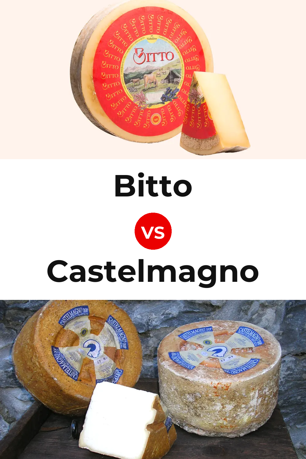 Bitto Cheese vs Castelmagno Cheese Pinterest comparison