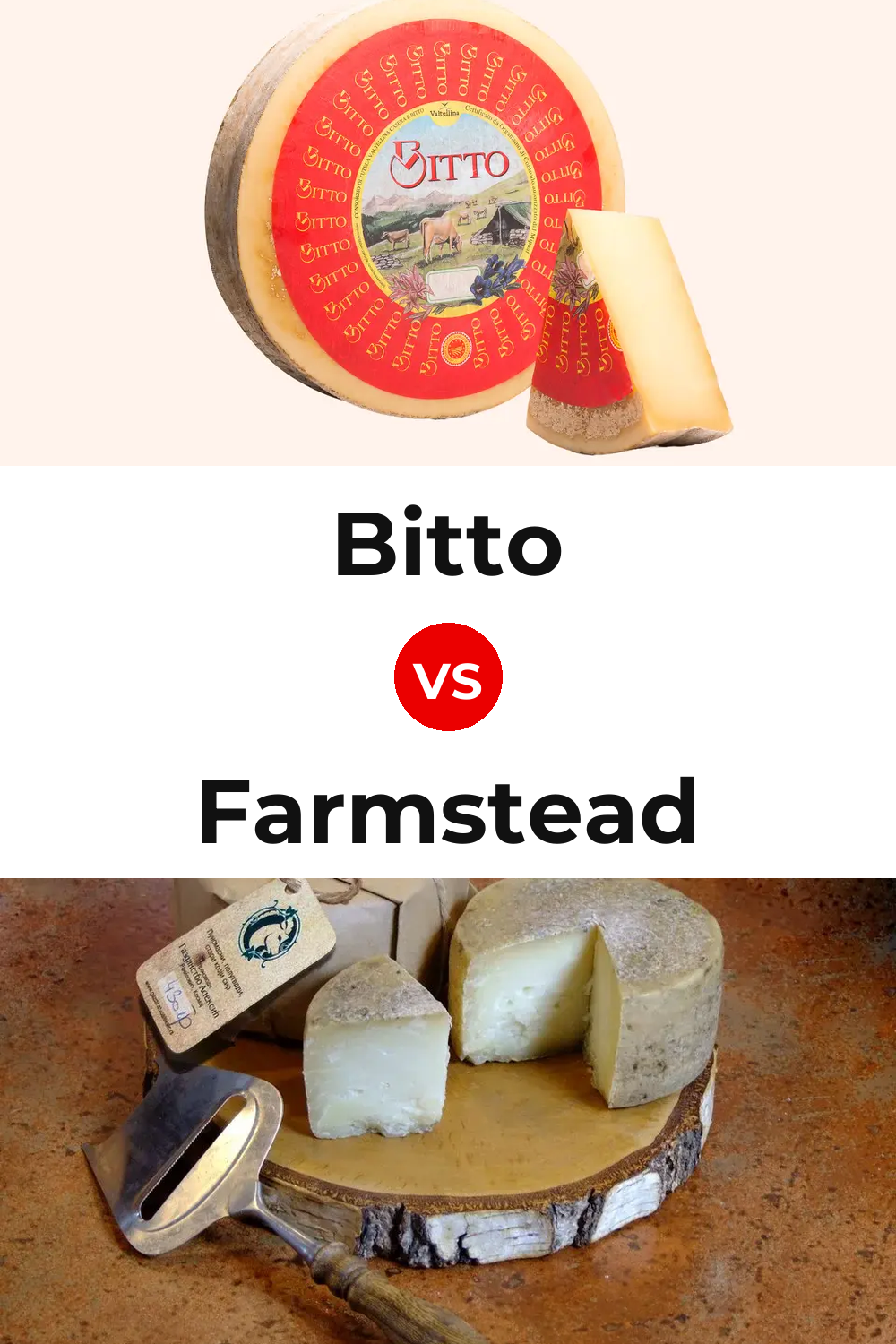 Bitto Cheese vs Farmstead Cheese Pinterest comparison