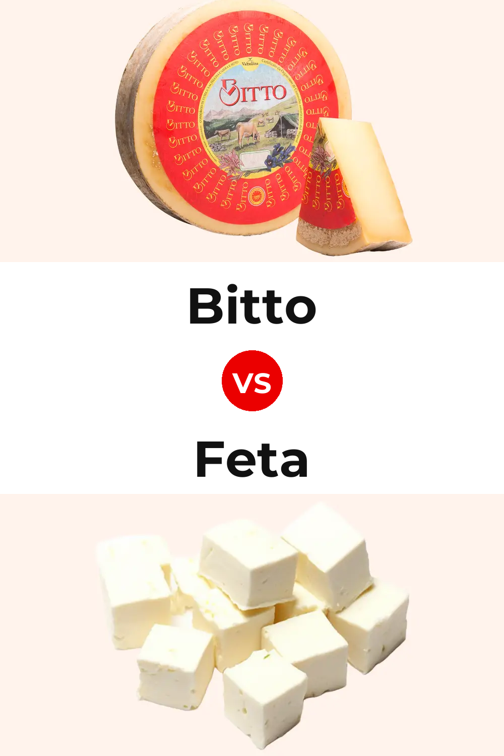 Bitto Cheese vs Feta Cheese Pinterest comparison